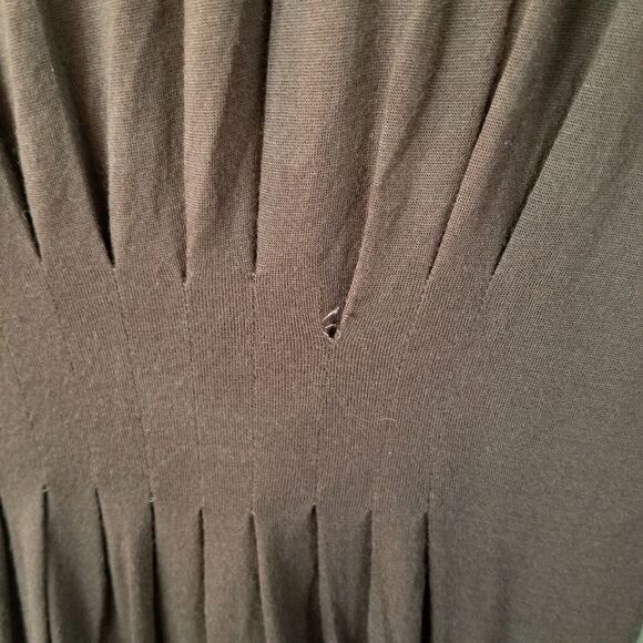 Anthropologie deletta 2 Piece Back Porch Lightweight Brown Rayon Modal Dress - Picture 5 of 7